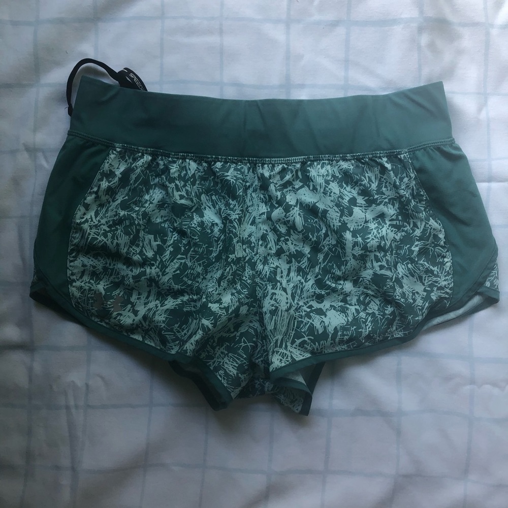 Teal Under Armour Running Shorts